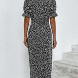Meredith - Floral V-Neck Dress