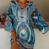 Emelia - Vibrant Boho Print Dress