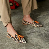 Neria | Leopard Penny Loafers