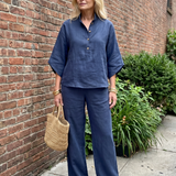 Amity | Button Front Relaxed Tunic Trouser Set