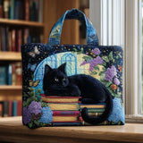 Handmade Melody - Black Cat on Books