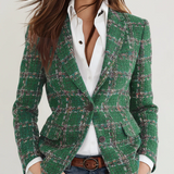 Retro Plaid Blazer