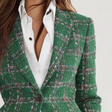 Retro Plaid Blazer