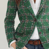 Retro Plaid Blazer