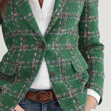 Retro Plaid Blazer