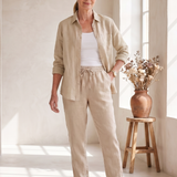 Noor | Long Sleeve Shirt Tapered Pants Set