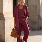 Yael | Three Piece Relaxed Top Pant Set