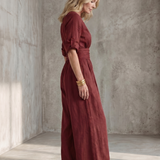Wanda | Cross Front Wide Leg Jumpsuit