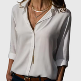 Gwen | Elegant Long Sleeve Chiffron Blouse