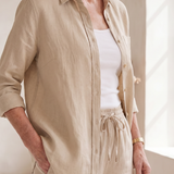 Noor | Long Sleeve Shirt Tapered Pants Set