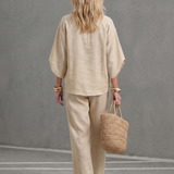 Amity | Button Front Relaxed Tunic Trouser Set