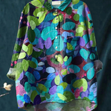 Adriana | Summer Forest Art Printed Women's Casual  Shirt