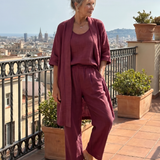 Yael | Three Piece Relaxed Top Pant Set