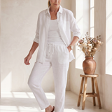 Noor | Long Sleeve Shirt Tapered Pants Set