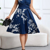 Danica - Floral Print Wrap Dress