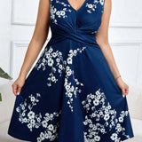 Danica - Floral Print Wrap Dress