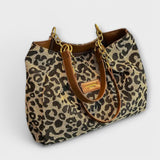 Eleanor | Leopard Canvas Tote
