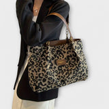 Eleanor | Leopard Canvas Tote
