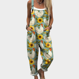 Jumpsuit - Radiant Sunflower Field