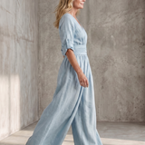 Wanda | Cross Front Wide Leg Jumpsuit