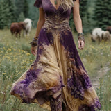 Holly - Short Maxi Floral Dress