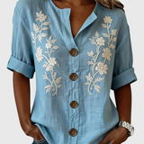 Gomez | Elegant Top With Floral Embroidery