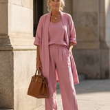 Yael | Three Piece Relaxed Top Pant Set