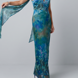Juniper | Keyhole Halter Sleeveless Maxi Dress