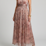 Imogen | Textured Finish Sleeveless Midi Dress