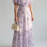 Vaelis |  Flutter Sleeve Midi Dress