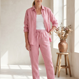 Noor | Long Sleeve Shirt Tapered Pants Set
