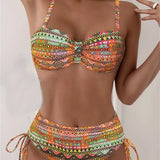 Jada | Sexy Ethnic Print Bikini Set