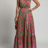 Rowen | Draped Halter Midi Dress