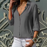 Gwen | Elegant Long Sleeve Chiffron Blouse