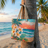 Tropical Vibe Quilted Beach Bag