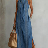 Julia™ | Retro Lace Denim Dress