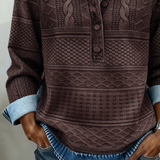 Livia | Button Sweatshirt