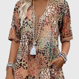Yvonna™ | Elegant Floral Midi Dress