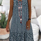 AYLA | SLEEVELESS DRESS WITH V-NECK