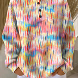 Sofia | Colorful Sweater with Raindrop Pattern