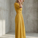Wanda | Cross Front Wide Leg Jumpsuit