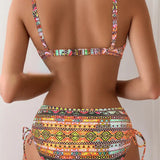 Jada | Sexy Ethnic Print Bikini Set