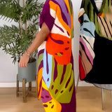 Rianna - Dress with Abstract Pattern