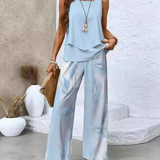 Ovelynra™ | Sleeveless Top And Wide-Leg Pants Set