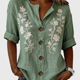 Gomez | Elegant Top With Floral Embroidery