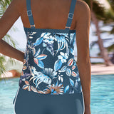 Imke | U-Neck Sleeveless Printed Tankini