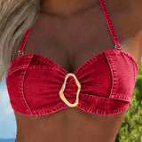 Patricia | Metal Buckle Suspender Bikini Two-Piece