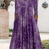 ELOWEN | MIDI DRESS WITH LONG SLEEVES CASUAL