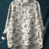 Faith | Women's Cute Dog Print Casual  Shirt