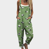 Jumpsuit - Delicate, Bright Boho Green